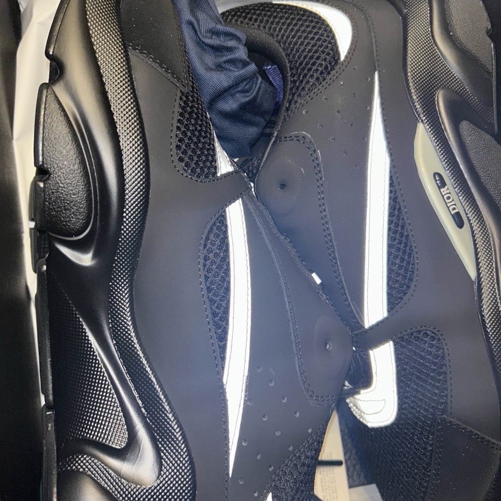 Dior Black and White Men's Boat Shoes